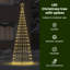  LED Christmas Tree with Ground Spikes 400 cm Iron-1813375266