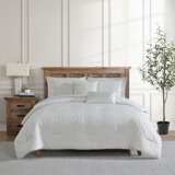 Tahari Home Trellia 5-Piece Grey Trellis Jacquard Comforter Set