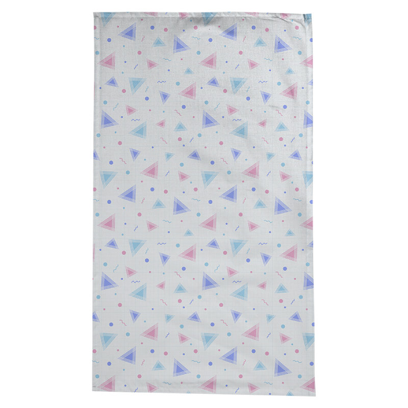 Nappe à motif 90s Leffel, Bleu / Rose