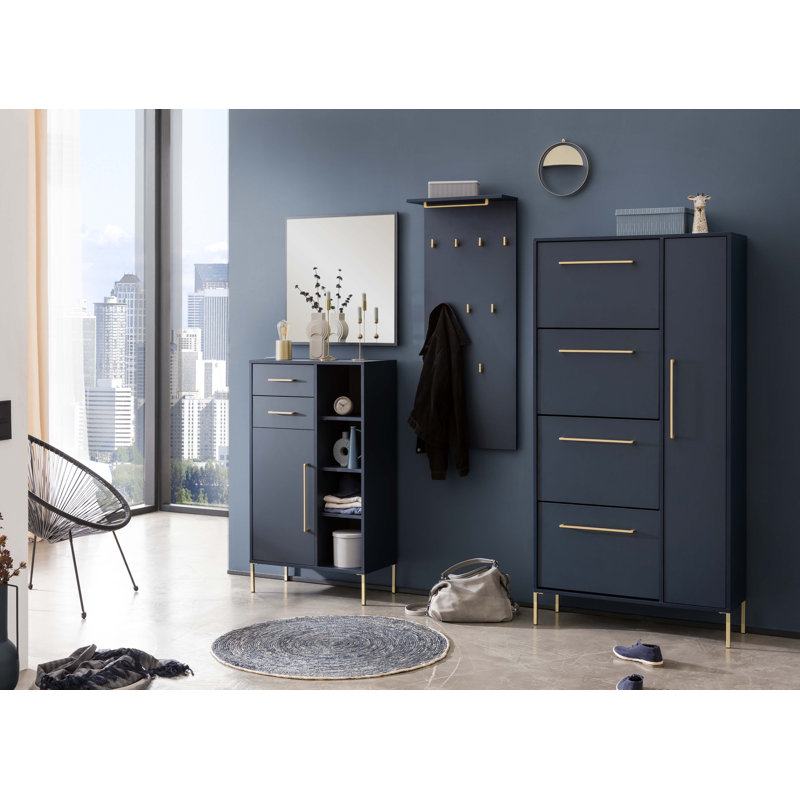 Bansil Hall Tree 50cm Wide, Dark Blue