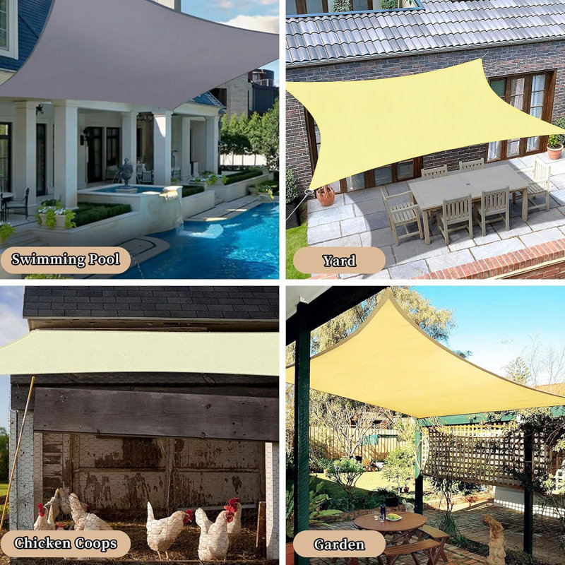 Parasol de patio 10 pi - avec éclairage solaire à DEL, imperméable, 8 nervures, manivelle, base en croix pour terrasse avec lumières, piscine extérieure