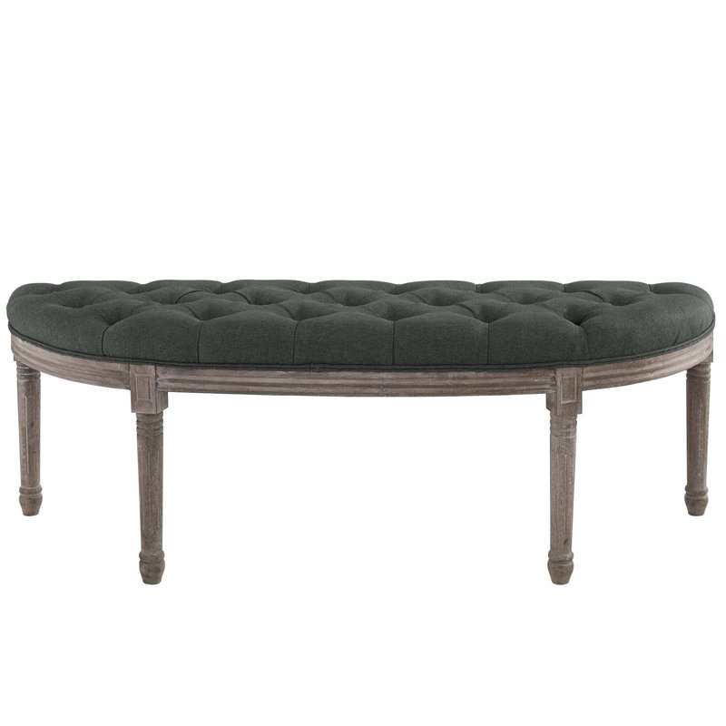 Banc rétro en tissu rétro par Modway, gris