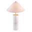 Lampe de table beige et blanche