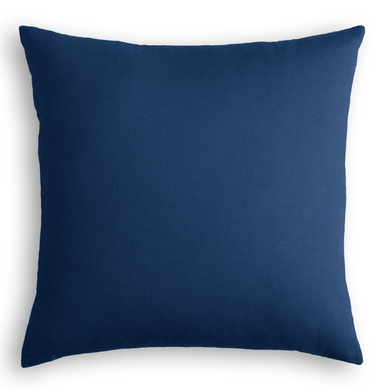 Housse de coussin carrée, 26 po x 26 po, Bleu marine, Housse de coussin seulement - sans coussin