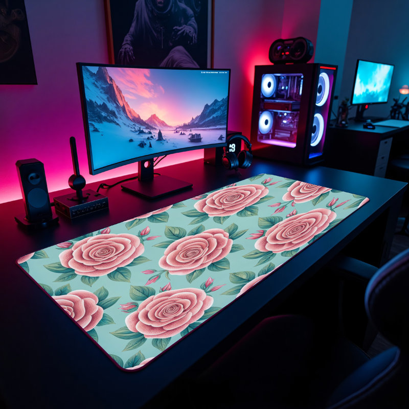 Polyester Desk Pad, 14.4x12.1