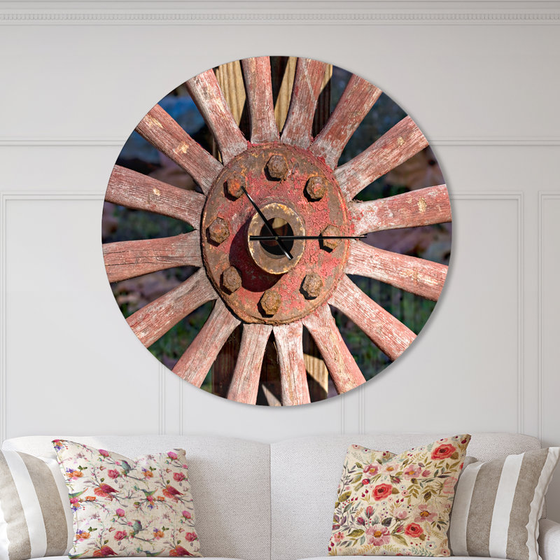 Horloge murale Swigart Farmhouse Designart, Surdimensionné