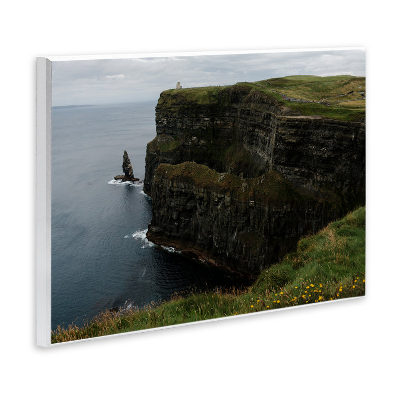 Plaque murale Scenic Ireland Cliff, conception de Jade Sharp Photo, H 10 po x l 15 po