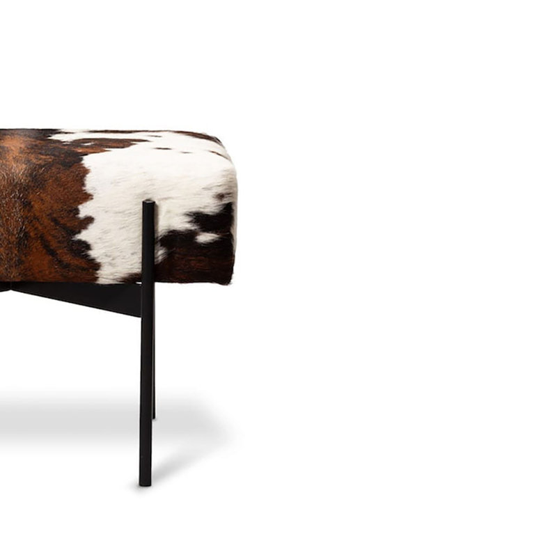 Bella Cowhide Bench