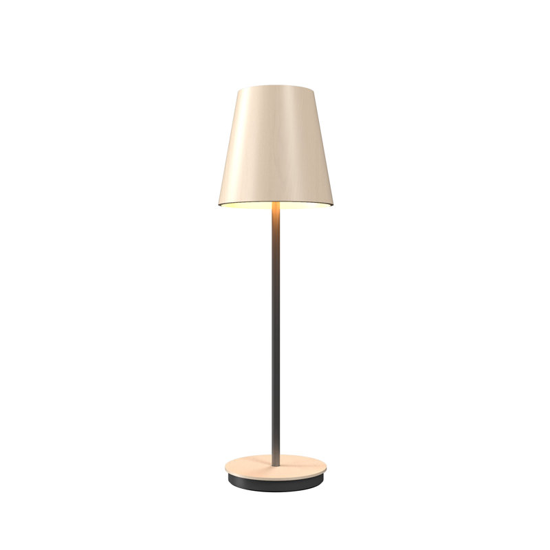 Conical Buffet Table Lamp, 29.9" H x 7.09" W x 7.09" D, Organic Cappuccino