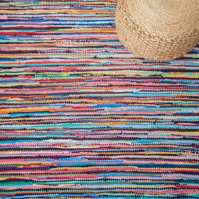 Samaniego Rug Hand Woven Cotton Abstract Rug
