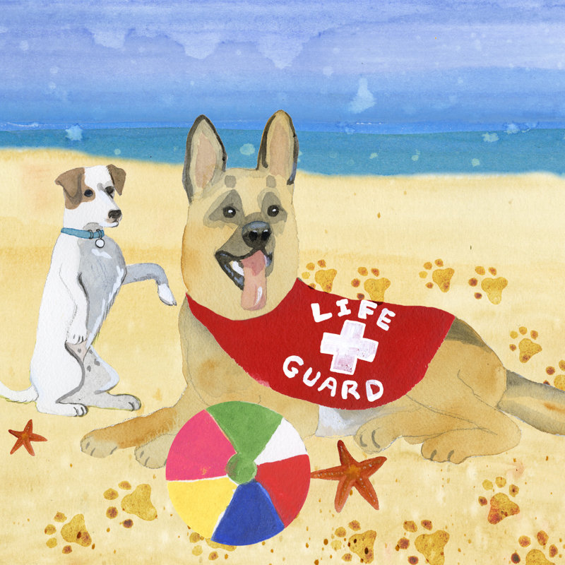 Ruffin' It I by Alicia Ludwig - Wrapped Canvas Painting, 51cm H x 51cm W