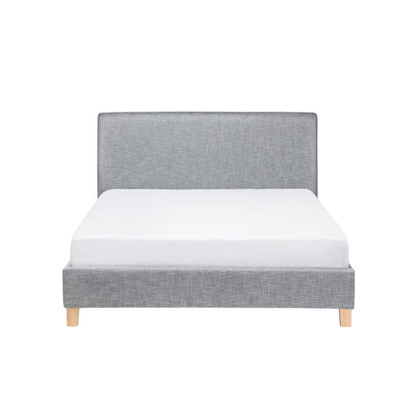Sennez Upholstered Bed, Grey/Brown/Blue, 160 x 200cm