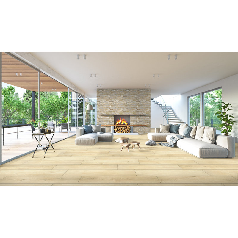 Carrelage mural en pierre naturelle à panneau divisé 6 po x 24 po Stonecrest, Orinda Mesa