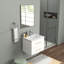 Ensemble de meuble-lavabo mural moderne avec lavabo et miroir-1096029558