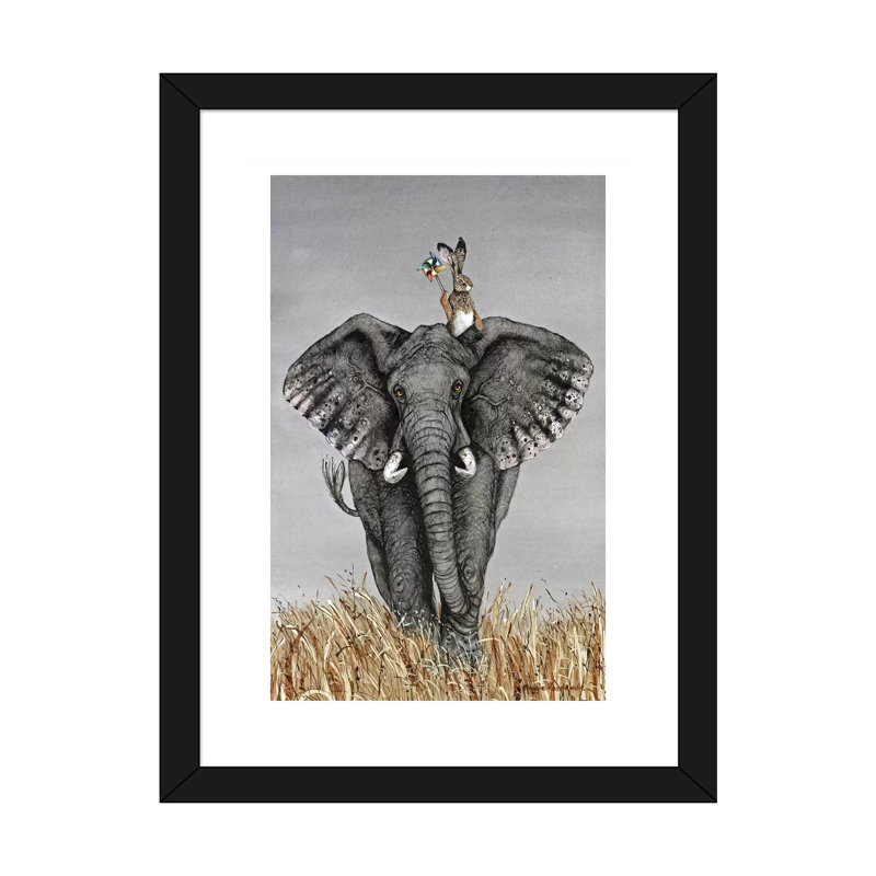 «After The Parade» - reproduction, H 24 po x l 16 po x P 1 po, Papier beaux-arts encadré noir