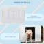 Abri aquatique - pour chiens de taille moyenne, jolie maison pour animaux en plastique avec fenêtre, pour et petites canines, ventilation
