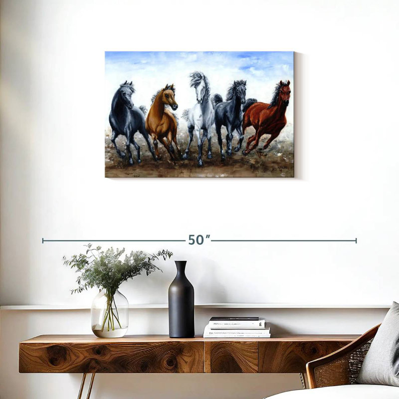 Brampt Wild Arabians, 20" H x 30" W