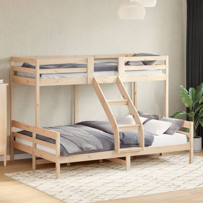 Wirrindela Solid Wood Bed, Brown, Double (4')