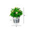 8 po Ensemble de 3 plantes à fleurs artificielles en pot marguerite décorative-2002247193