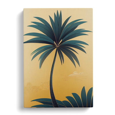 CAN-V0523-1689X Palm Tree Deco Style - Wrapped Canvas Print