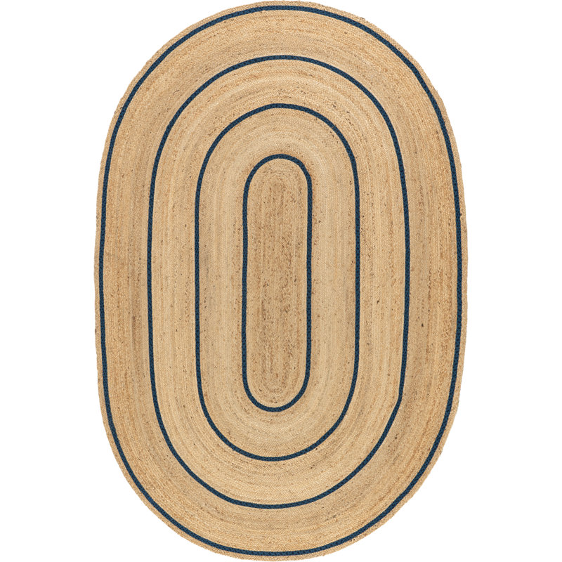 Ripplewood Jute Area Rug, Oval 9'6" x 13'6"