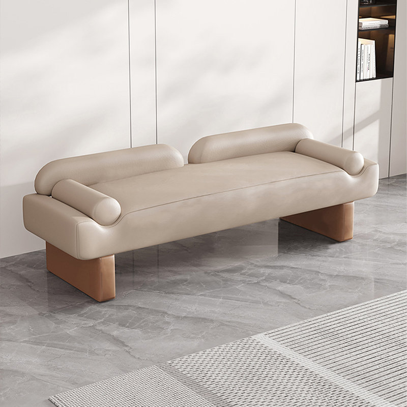 Banc avec revêtement, Beige