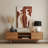 Abstract Figurative 17 Brown Metal Wall Art-106790283