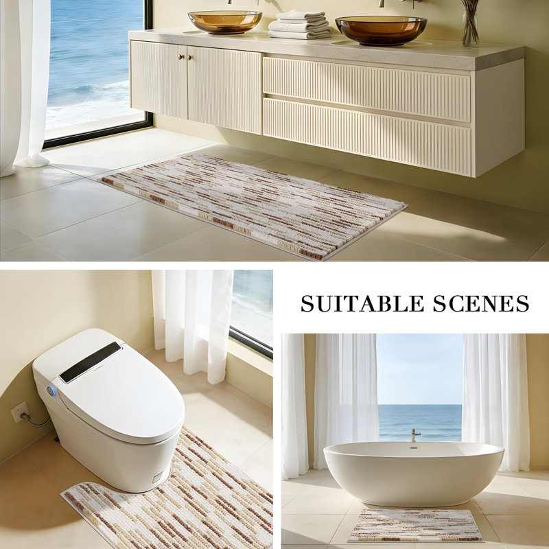 Bathroom Rugs Sets 3 Piece