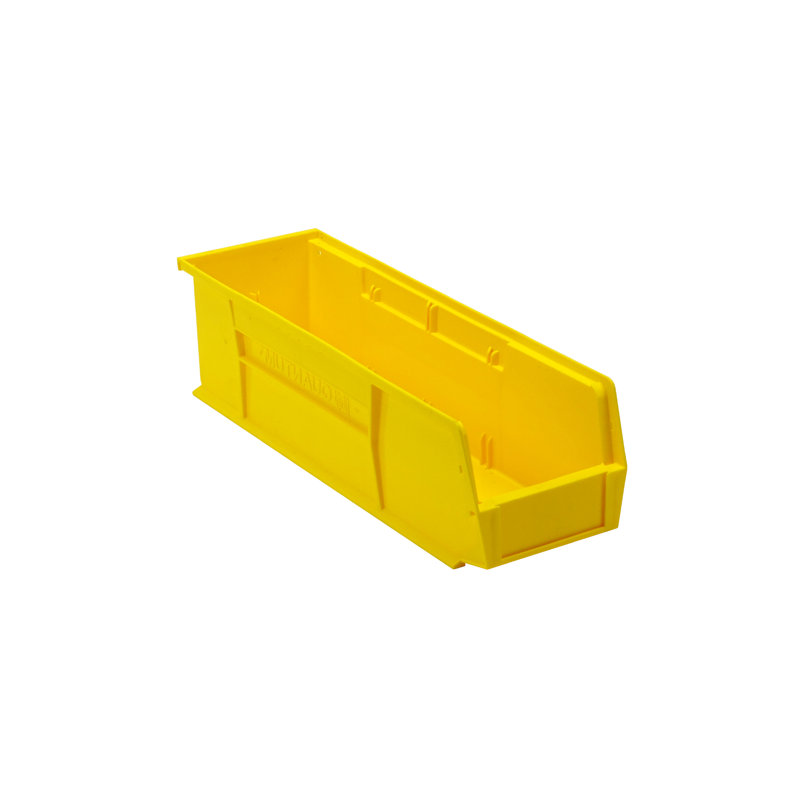  QUS238YL - Ensemble de 12 bacs jaunes ultra empilables et suspendus L 18 po x l 6 po x H 5 po, Yellow