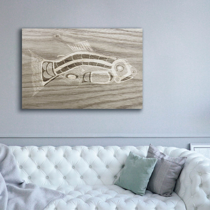  «Totem Animal 1» par Alicia Ludwig, art mural sur toile, H 40 po x l 60 po