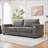 90" Versatile Contemporary Sectional Sofa In Chenille Fabric For Two With Usb Charging Port And Side Storage Pocket, Fabric Cover Removable, Living Room Apartment Sectional Sofa-450292059