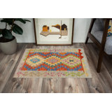 One-of-a-Kind Foreston Hand-Knotted New Age 2'2" X 3'3" Wool Area Rug in Muilticolor