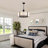 5 - Lights Dimmable Drum Chandelier-473918393