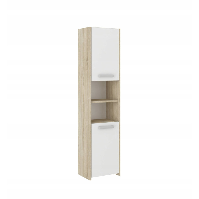 Rhoen Linen Cabinet, White/Mix Sonoma