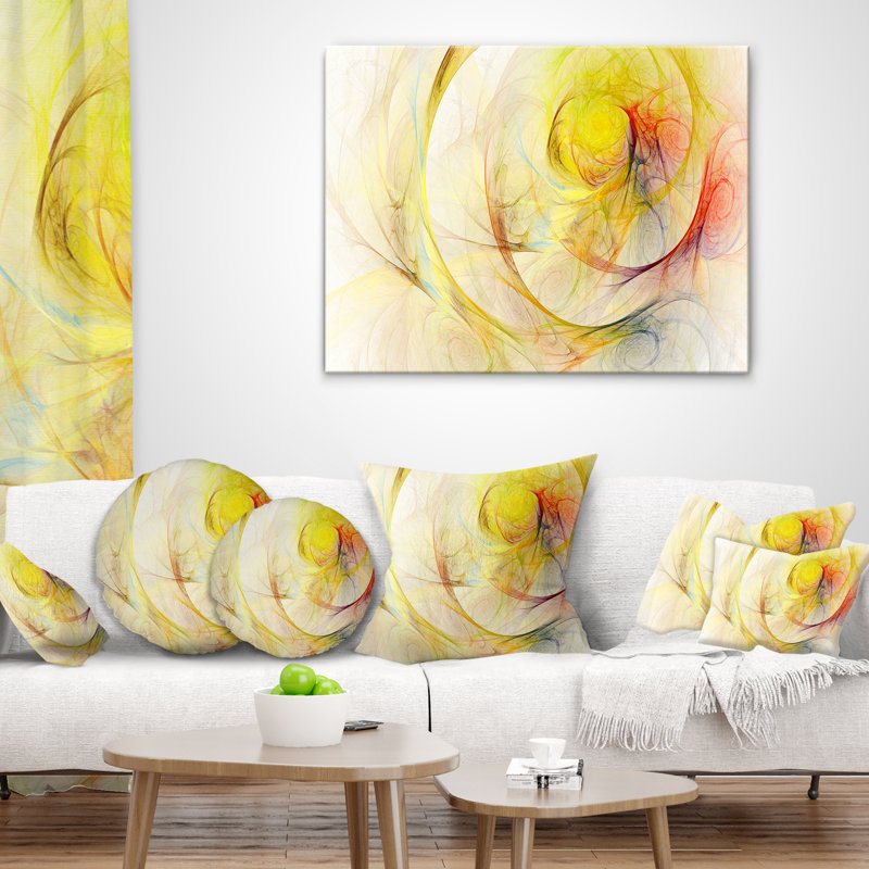 Coussin , Jaune