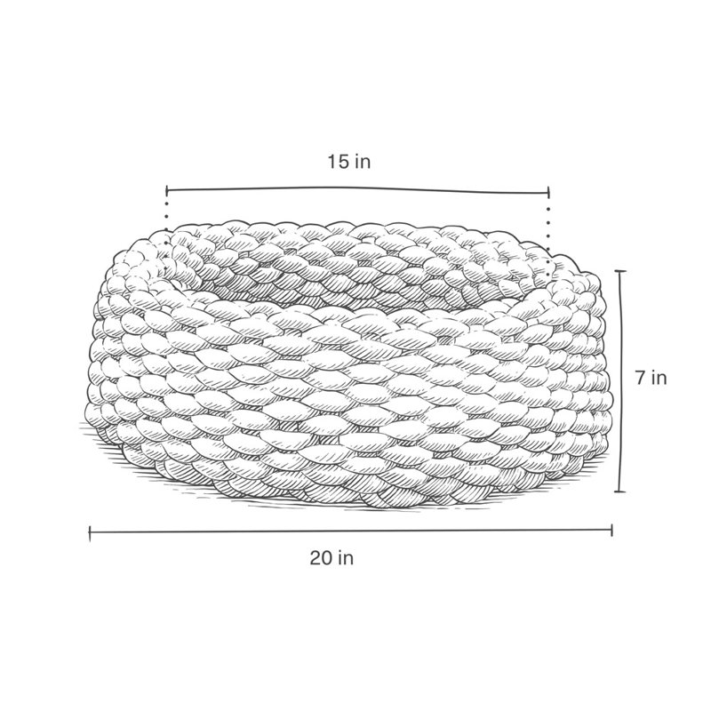 Langdon Velvet Bolster Pet Bed, Taupe