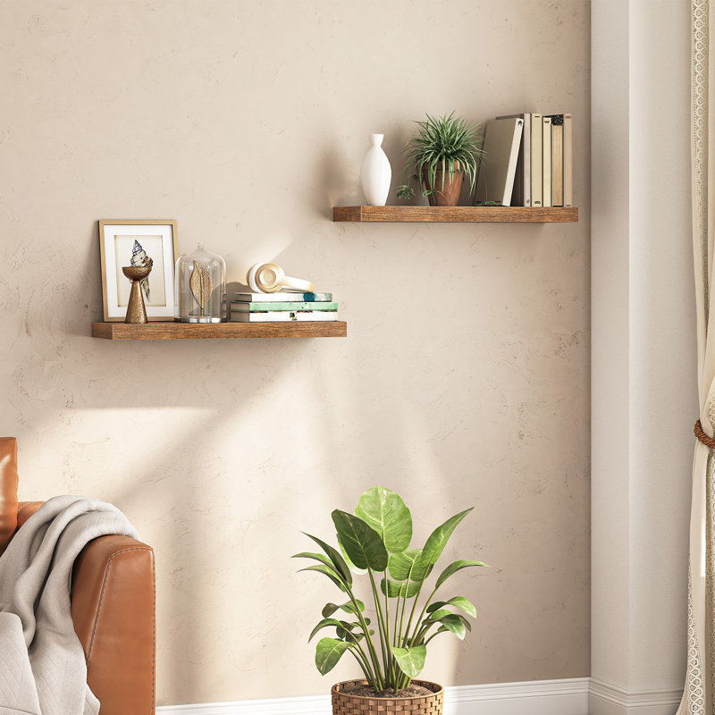Christenberry 2 Piece Floating Shelf, 4 cm H x 60 cm W x 20 cm D