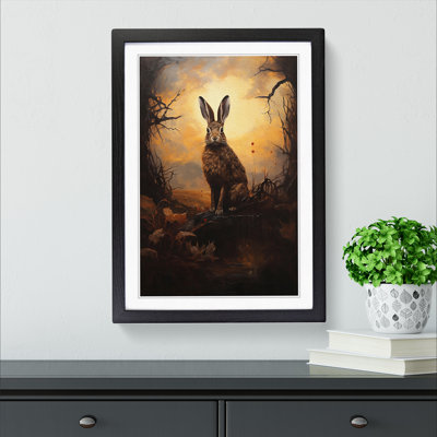 Hare Romanticism Framed Print