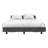 Koura Bed Base with Headboard, Smokey Oak-949663286-1001168294