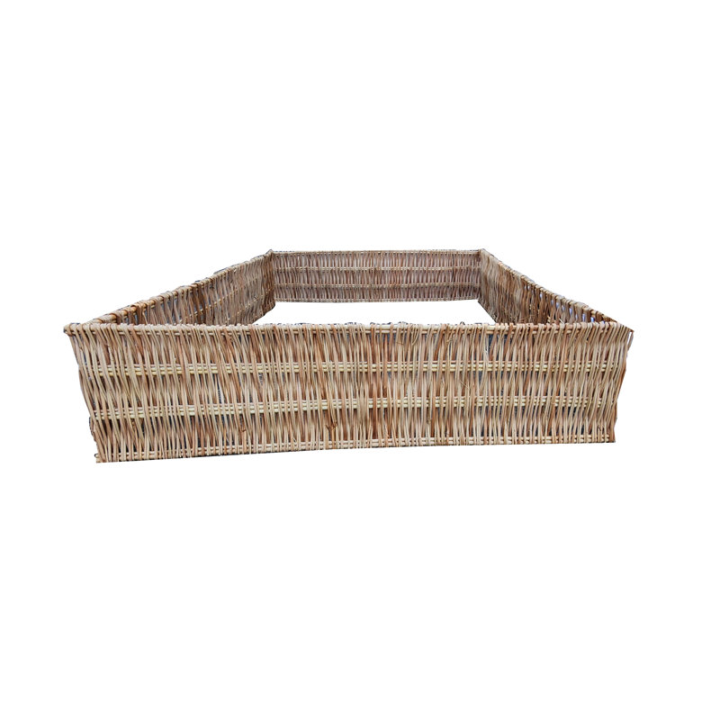 Lit surélevé Debarked Willow, H 12 po x l 48 po x P 72 po