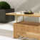  51.25'' L x 27'' W Extendable Outdoor Wicker Coffee Table