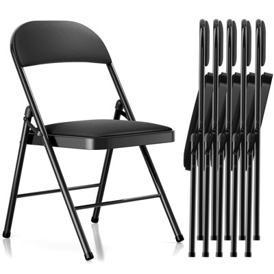 Ensemble de chaises pliantes rembourrées Leneta (ensemble de 6)
