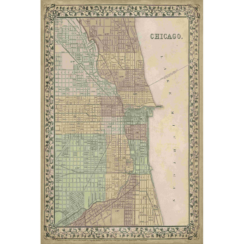 Plan de Chicago, H 36 po x l 24 po