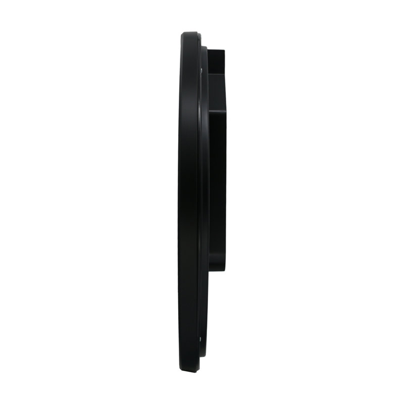 QXA818KRH Wall Clock, Black, Black