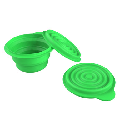 Collapsible Bowls with Lids - BPA Free Silicone, Reusable Hot or Cold Food Bowl for Camping, Travel, Hiking