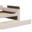 Lit de jour moelleux avec accoudoirs de rangement, tablettes sous le lit et système de son Bluetooth de pointe-1845407297