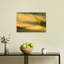 Rolling Golden Fields Serene Tranquil Abstract Bird Landscape Nature Wall Art Print 1 Piece Wrapped Canvas Wall Art-2093134701