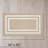 Double Border Machine Tufted Performance Beige/White Rug-64089948