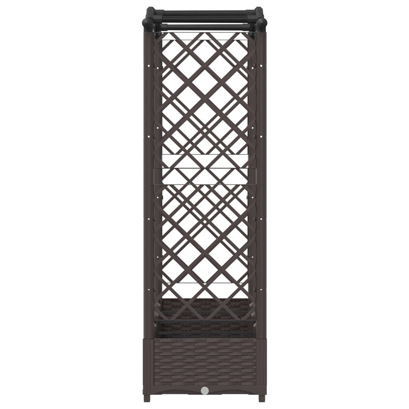 Raised Garden Bed, Brown, 126cm H x 207cm W x 40cm D