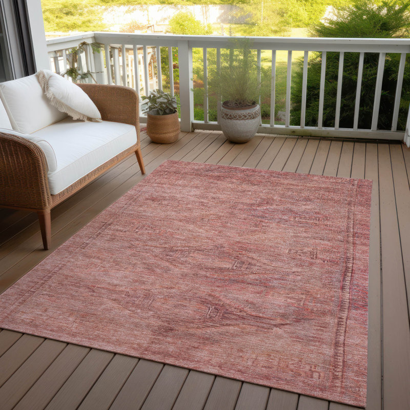 Tapis intérieur / extérieur orange Emalisse, 10 pi x 14 pi